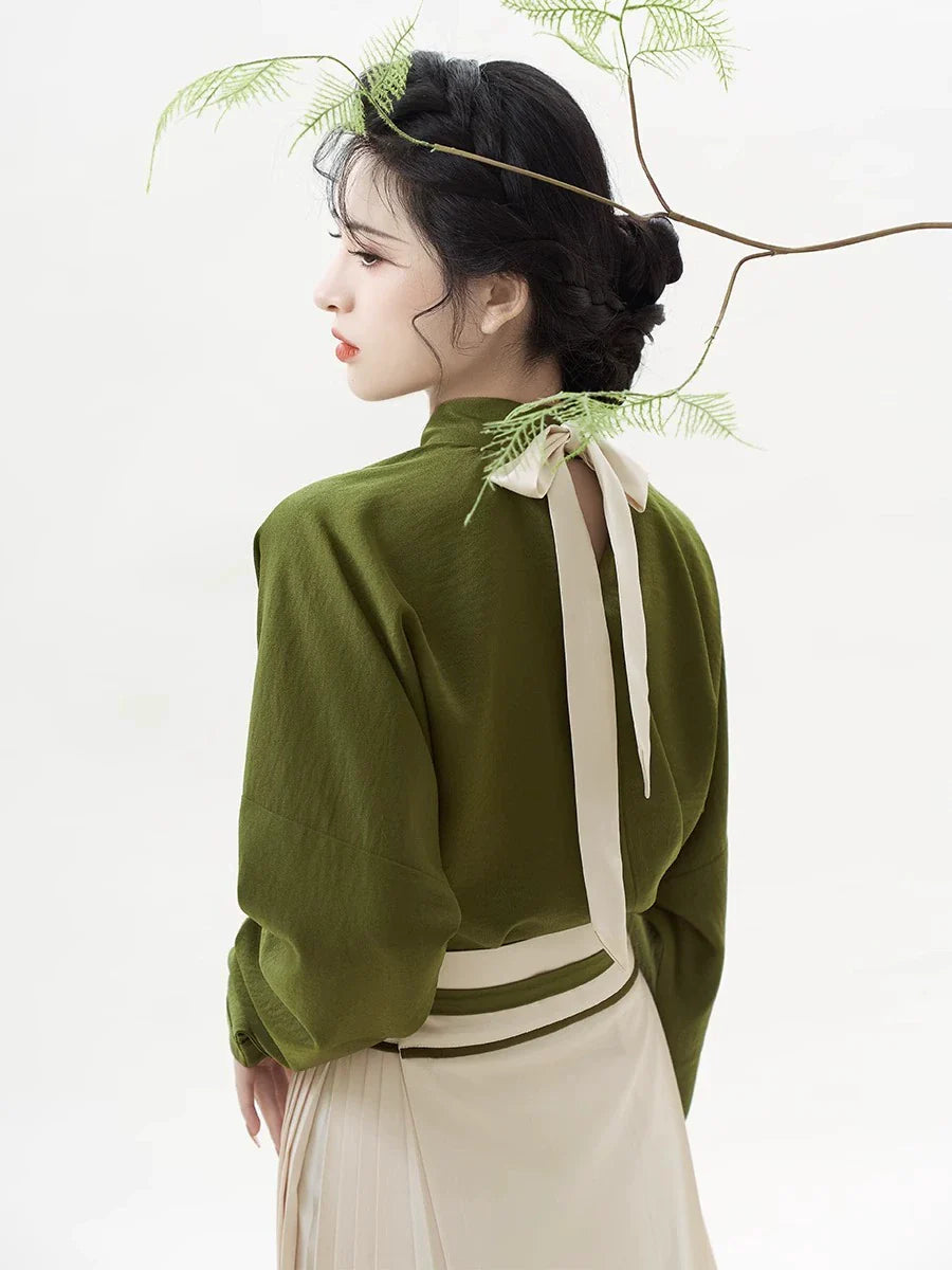 Chinese Blouse & Mamian Skirt Outfit | Twisted Tea 捻茶
