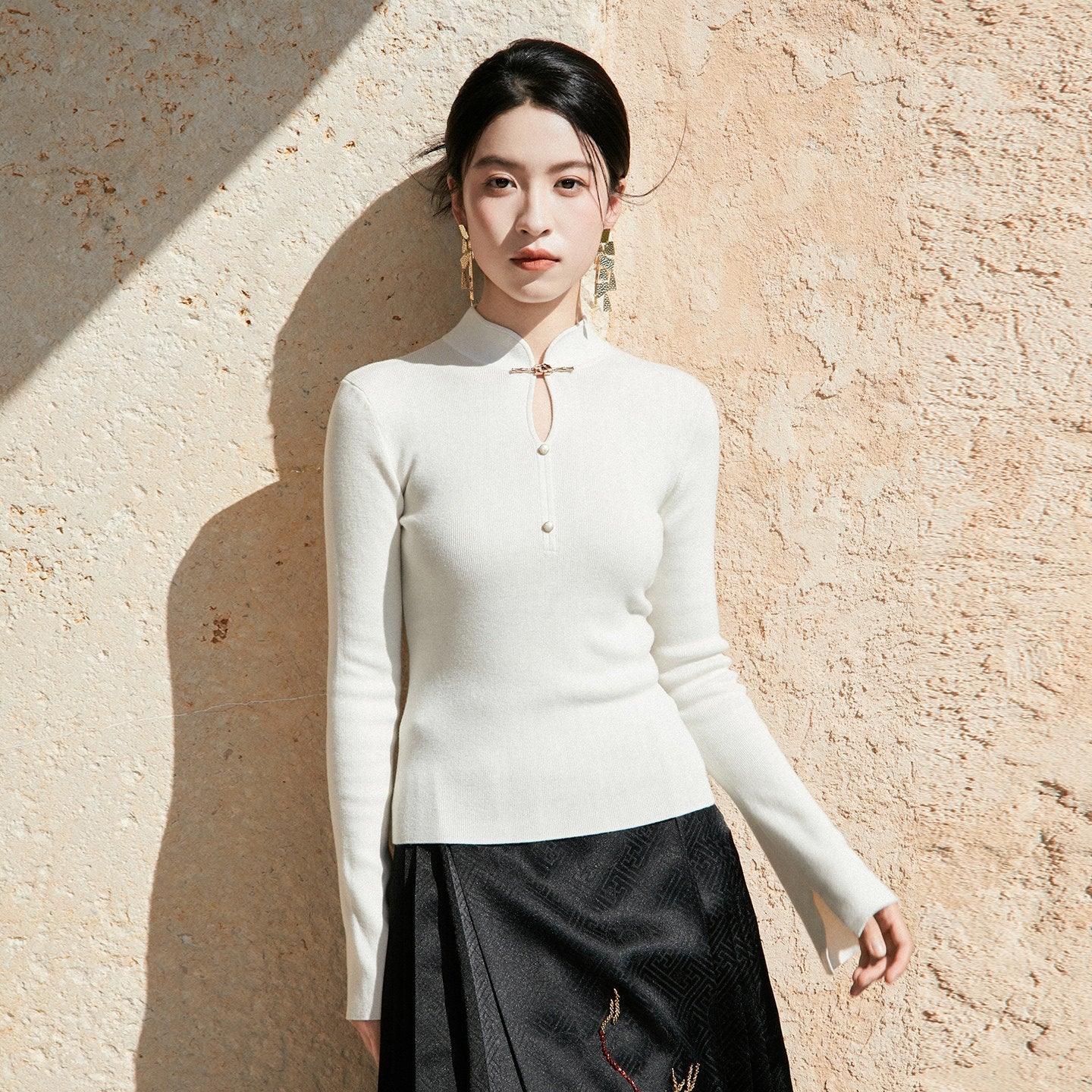 New Chinese Style Knitted Wool Sweater - Winter Awakens 觉冬