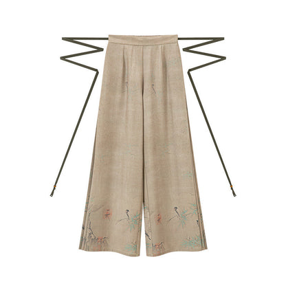 Song Dynasty Modern Hanfu Cardigan with Wide Leg Pants - Yunye 云野 (Preorder)