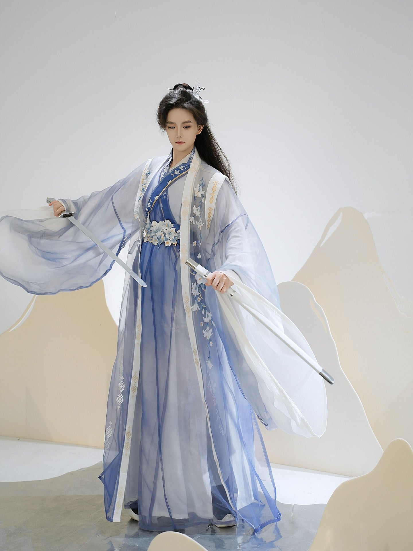 Sea Lilies Xianxia Hanfu Set | Chinese Fantasy Period Drama Style