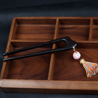 Lucky Cat Hair Stick | Hanfu Hair Accessory