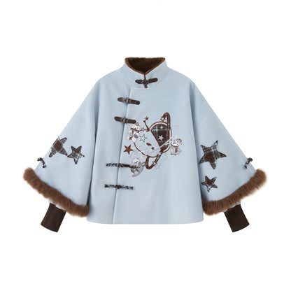 Neo Chinese New Year Sweet Plaid Jacket | Winter 冬日联萌