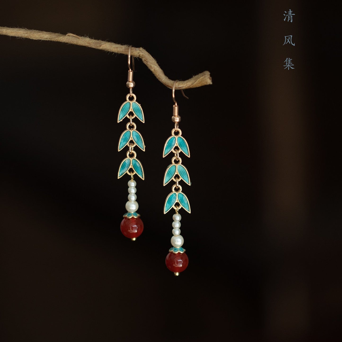 Rustling Bamboo Earrings | Hanfu Jewelry