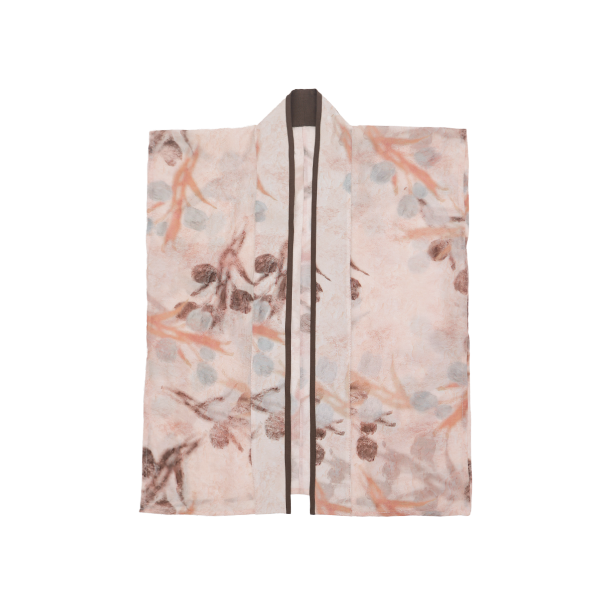 Song Dynasty Modern Hanfu Winged Sleeve Top or Sleeveless Vest - Withered Flowers 枯木生花 (Preorder)