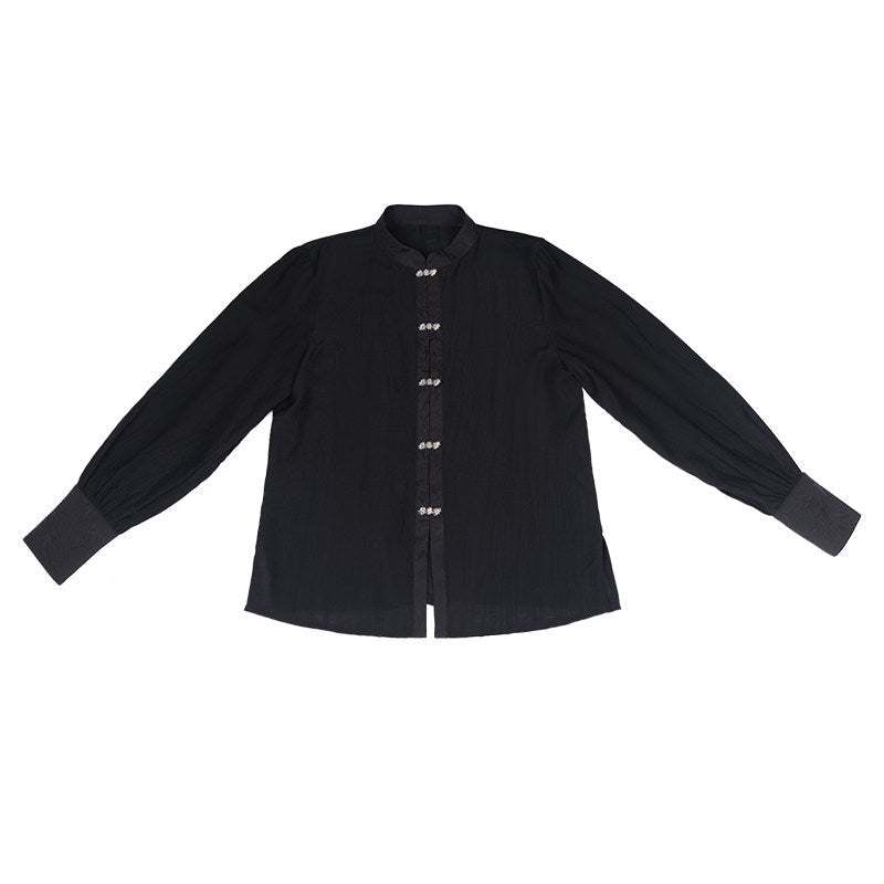 Chinese Long Sleeve Top & Sheer Mamian Skirt Outfit | Oriental Bone 东方骨