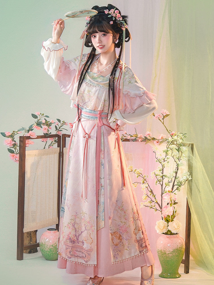 Taoyao | Spring Ancient Style Sweet Pink Xianxia Hanfu