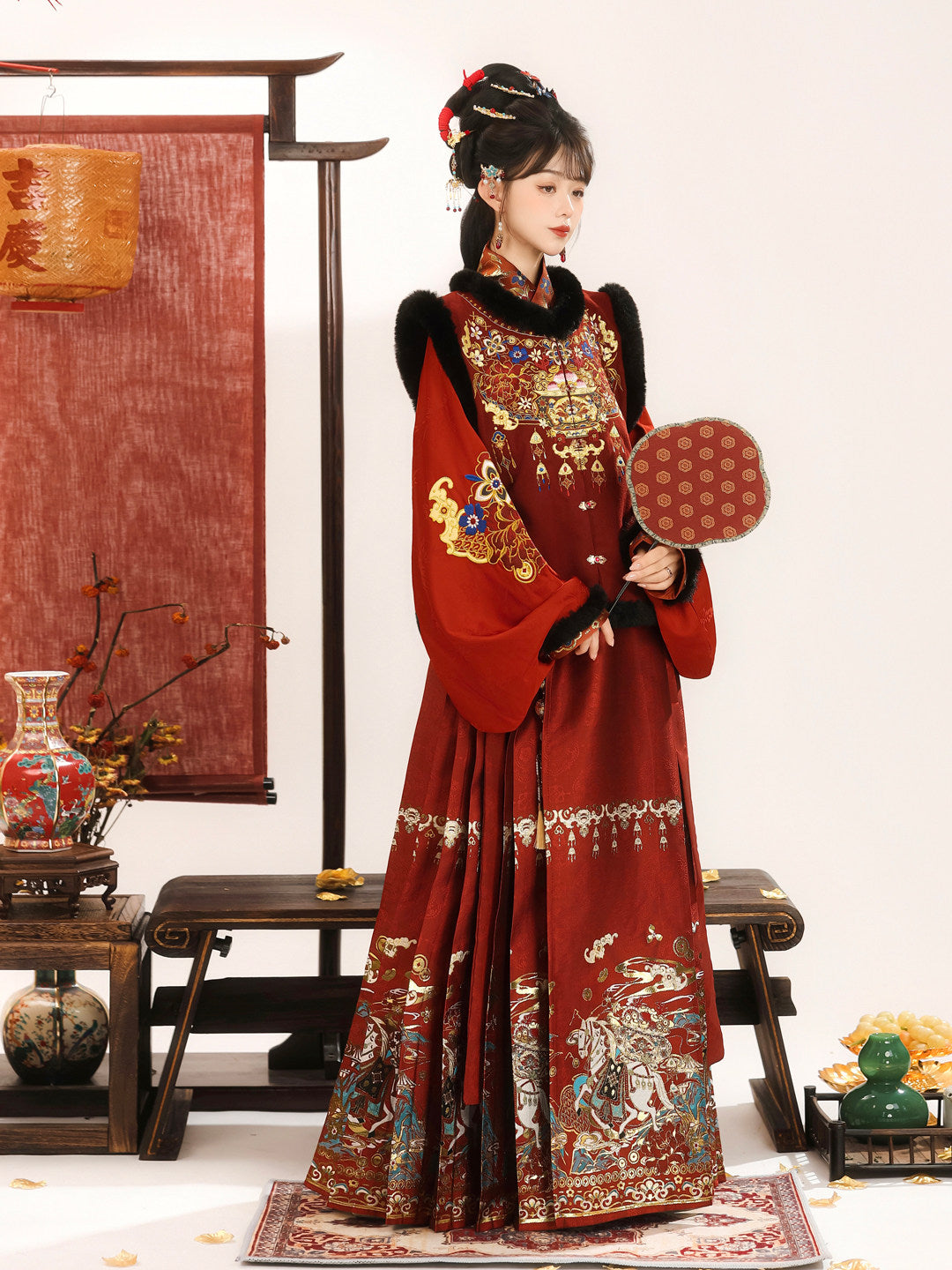 Ming Dynasty Chinese New Year Festival Hanfu | Make A Fortune 马上发财