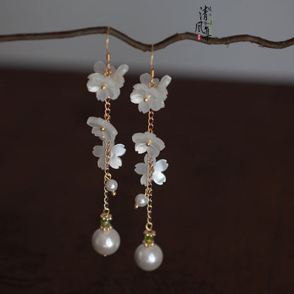 Snow Blooms Earrings | Hanfu Jewelry
