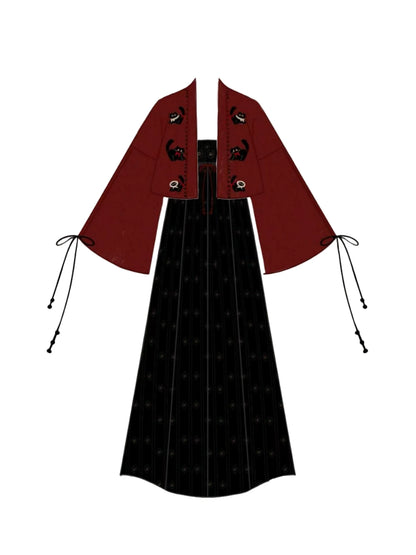 Meow Tang Lu 喵唐录 - Modern Tang Dynasty Hanfu Dress (Preorder)