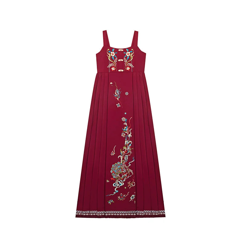 Ming Dynasty Modern Hanfu Mamianqun Outfit - Yanlan 嫣兰
