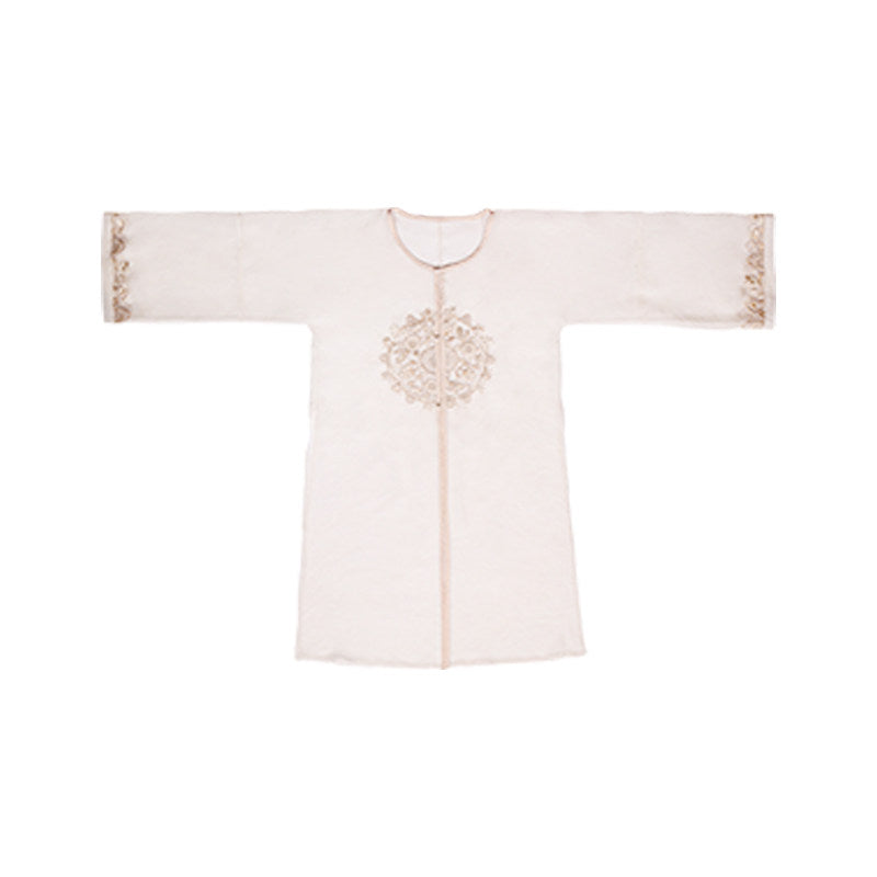 New Chinese Style Camisole with Pleated Wrap Skirt and Fairy Cardigan for Summer - Moon Amidst Clouds 云间月 (Preorder)
