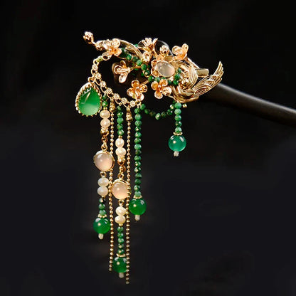 Gliding Peacock Hair Stick | Ancient Chinese Hair Accessory
