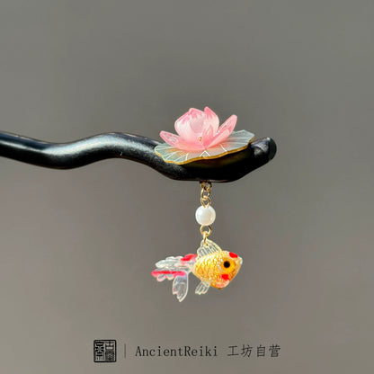 Happy Koi Hair Stick | Ancient Chinese Hair Accessory