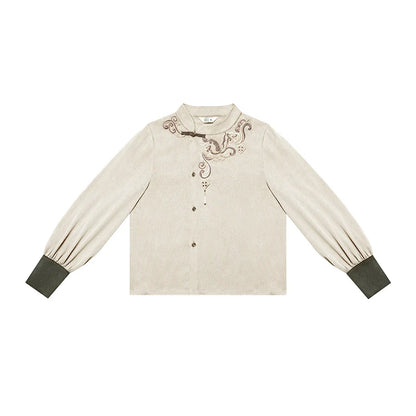 New Chinese Style Women Embroidered Vest, Inner Top & Lantern Pants - Poetry of the Wilderness 旷野之诗 (Preorder)