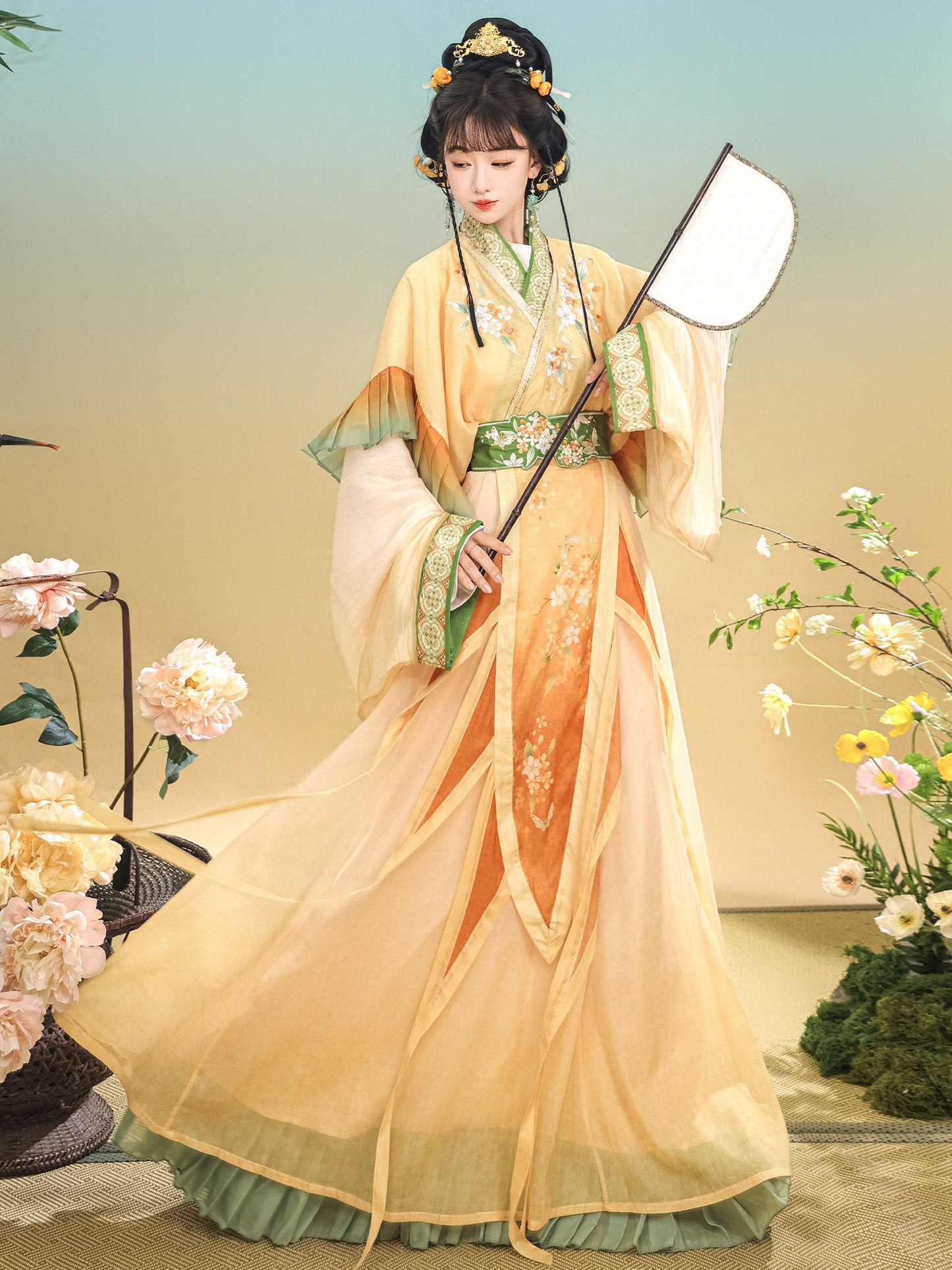 Wei Jin Dynasty Qiyao Ruqun Hanfu | Qiuxiang 秋香