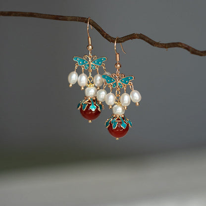 Ming Dynasty Cloud Collar Antique Earrings | Hanfu Jewelry