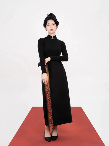 New Chinese Style Women Jacket & Dunhuang Scroll Motif Long Skirt - Tang Juanjuan 唐卷卷 (Preorder)