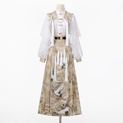 New Chinese Style Long Sleeve Top and Mamianqun - Heavenly Envoy 天国使臣
