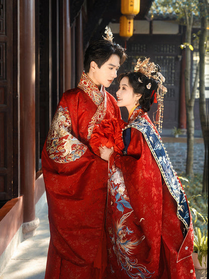 Ming Dynasty Chinese Wedding Hanfu Set | Everlasting Love 长情