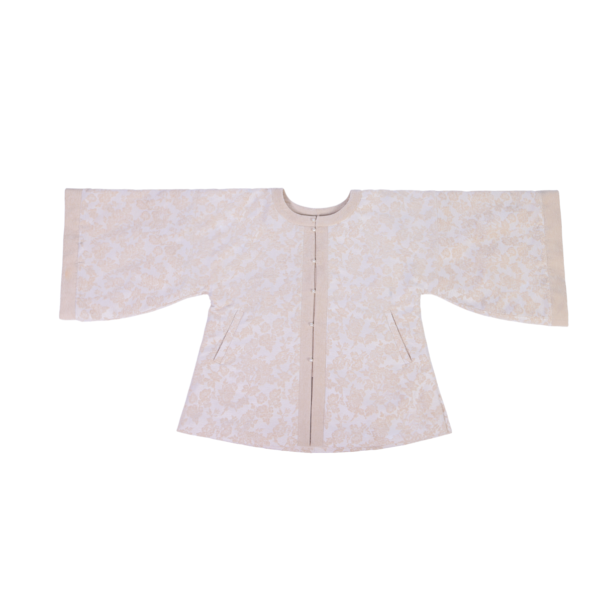 Ming Dynasty Modern Hanfu Round Collar Jacket and Elastic Skirt - Rouhua 柔华