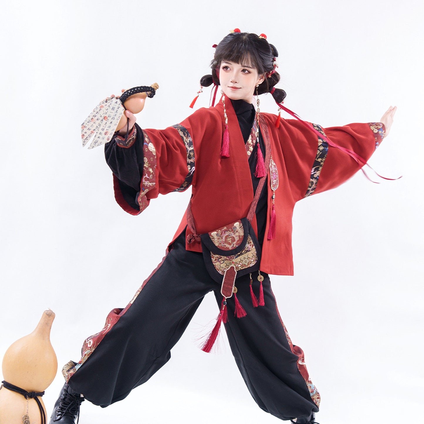 Modern Ming Dynasty Chinese New Year Festival Hanfu | Little God of Wealth 小财神