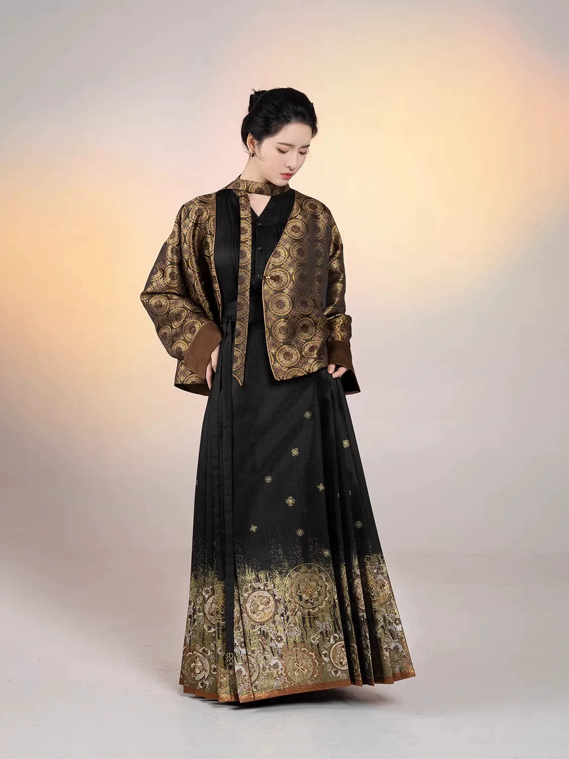 Chinese Blouse & Mamian Skirt Outfit | Bagel 贝果