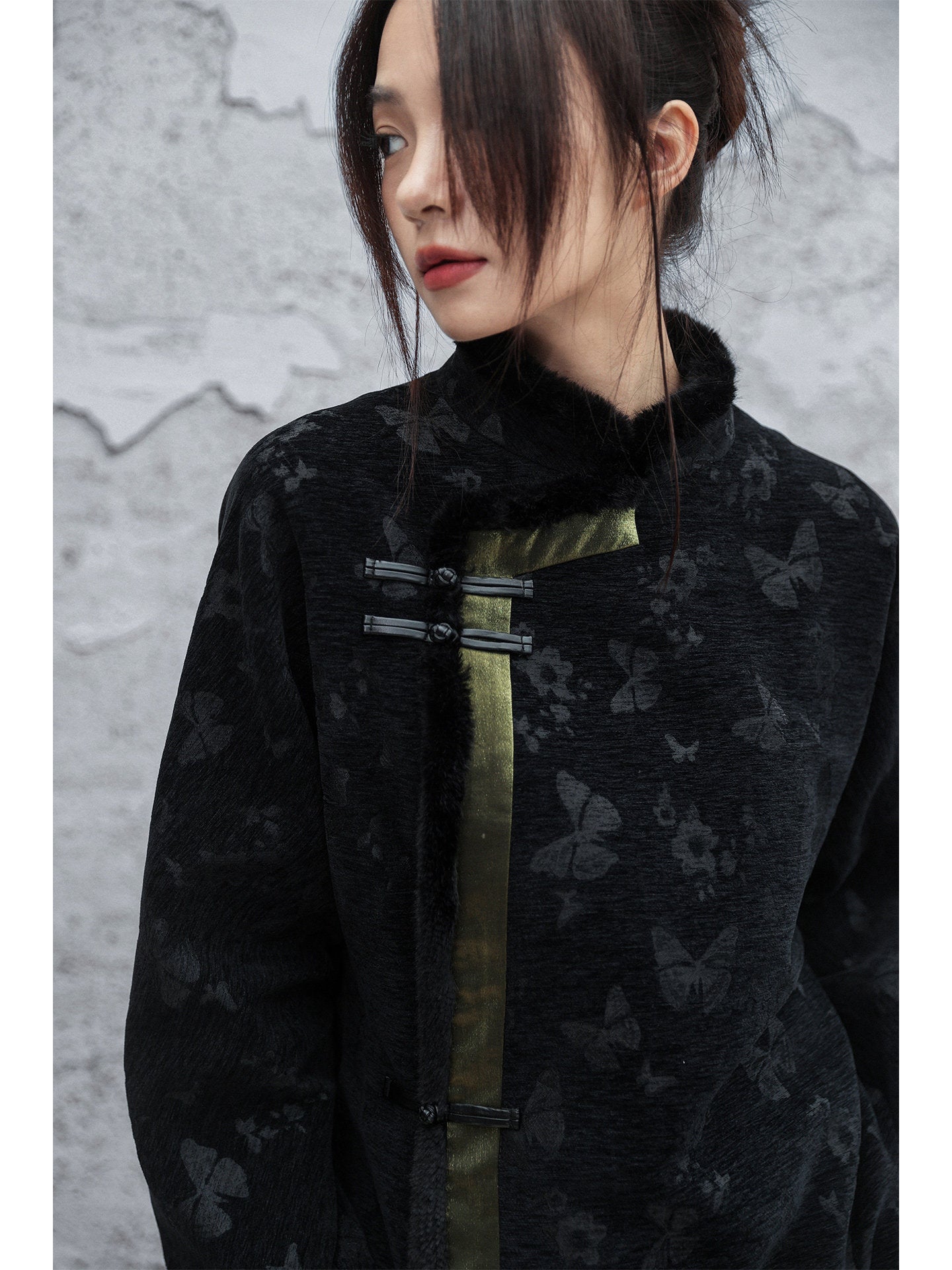 New Chinese Style Vintage Contrasting Nomadic Long Dress