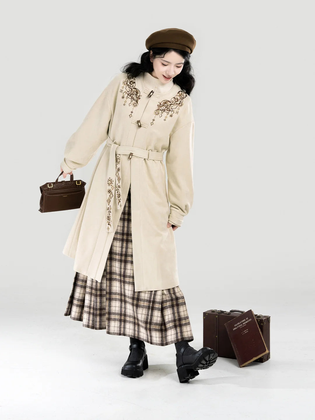 Chinese Blouse & Mamian Skirt Outfit | Pine Cone Tart 松果挞