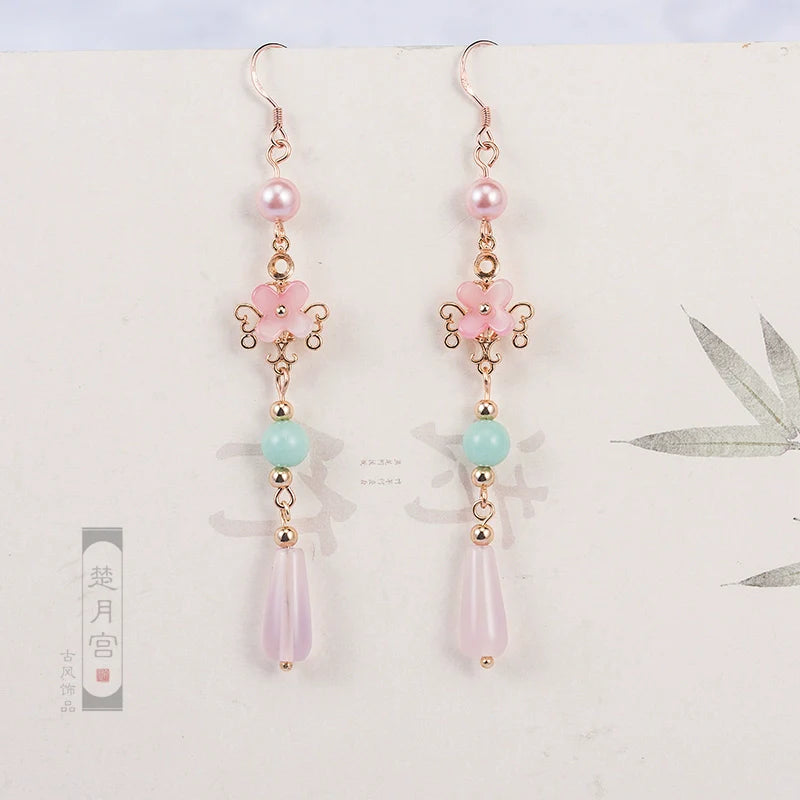 Flower Goddess Earrings | Hanfu Jewelry
