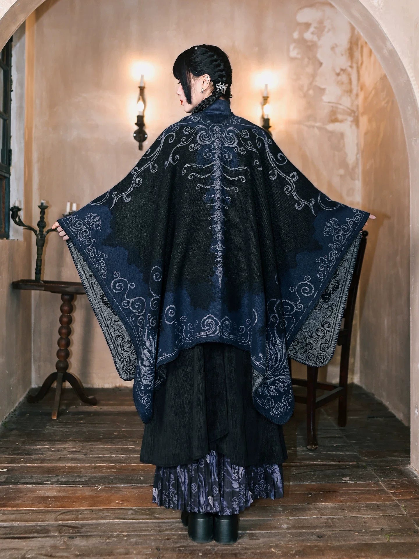 New Chinese Style Large Shawl - Floating Light and Dream 浮光鳍梦