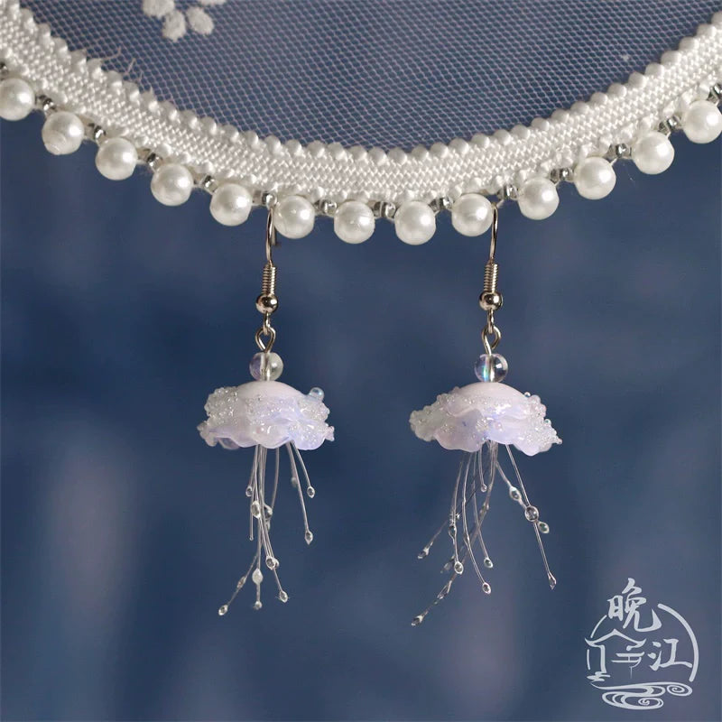 Jellyfish Earrings | Hanfu Jewelry