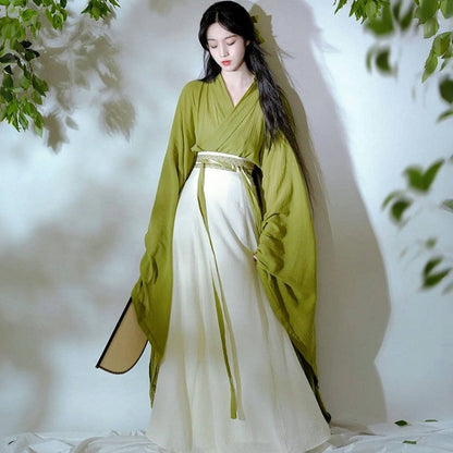 Wei Jin Dynasty Qiyao Ruqun Hanfu | Wanqing 挽卿