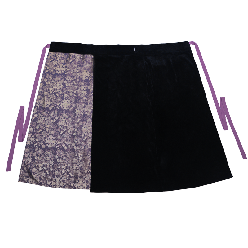 Song Dynasty Modern Hanfu Winged Sleeve Top and Spiral Skirt - Twilight Purple 暮山紫 (Preorder)