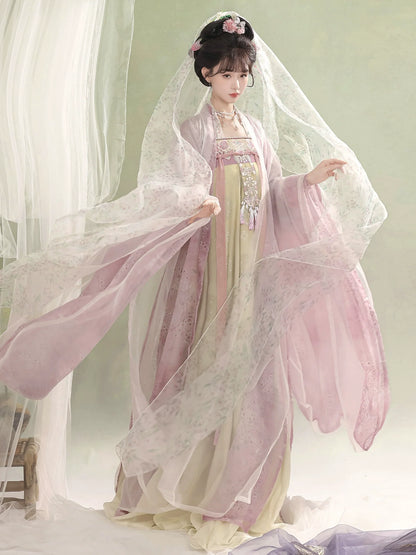 Morning Flower 花晨 - Tang Dynasty Style Qixiong Ruqun (Preorder)