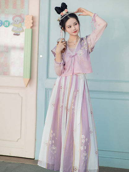 Flower Collector 花间集- Tang Dynasty Style Beizi Qiyao Ruqun