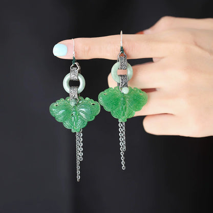 Jaded Butterfly Earrings | Cheongsam Jewelry