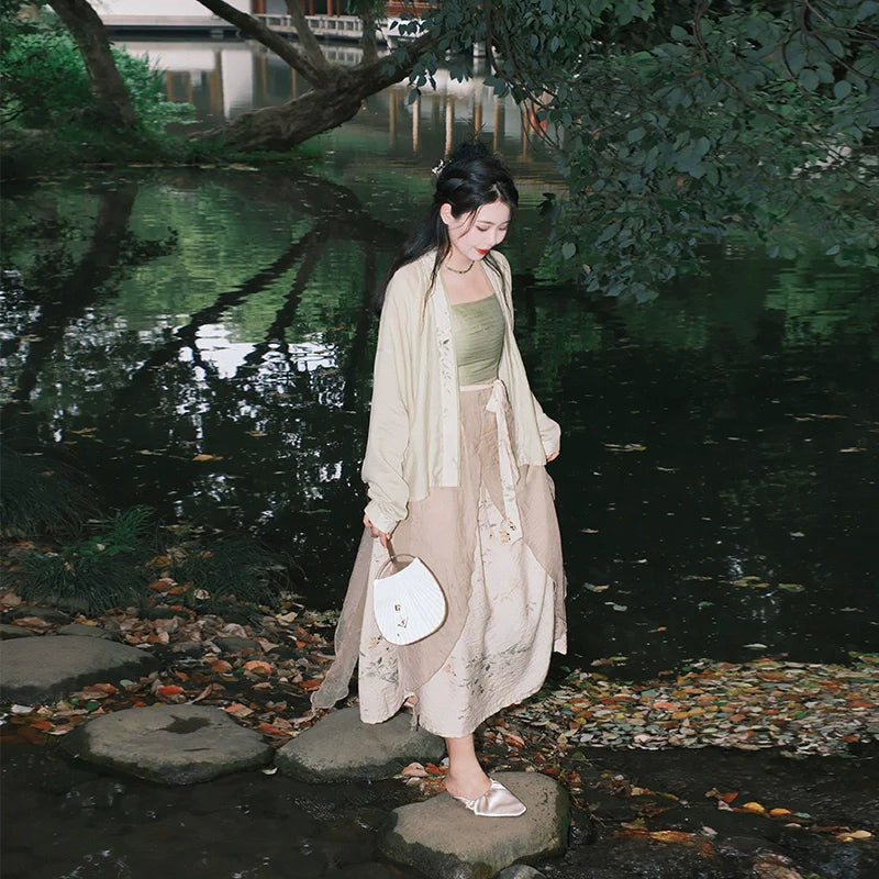 Pine 绿萝 - New Chinese Style Outfit