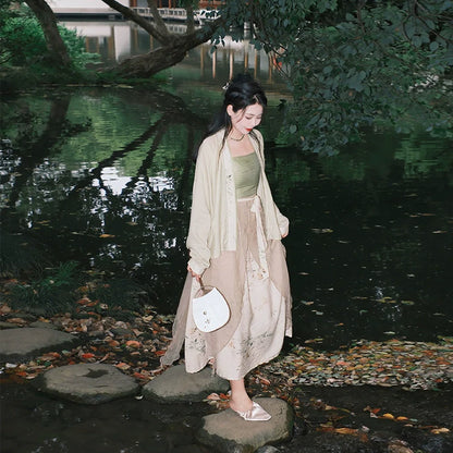 Pine 绿萝 - New Chinese Style Outfit