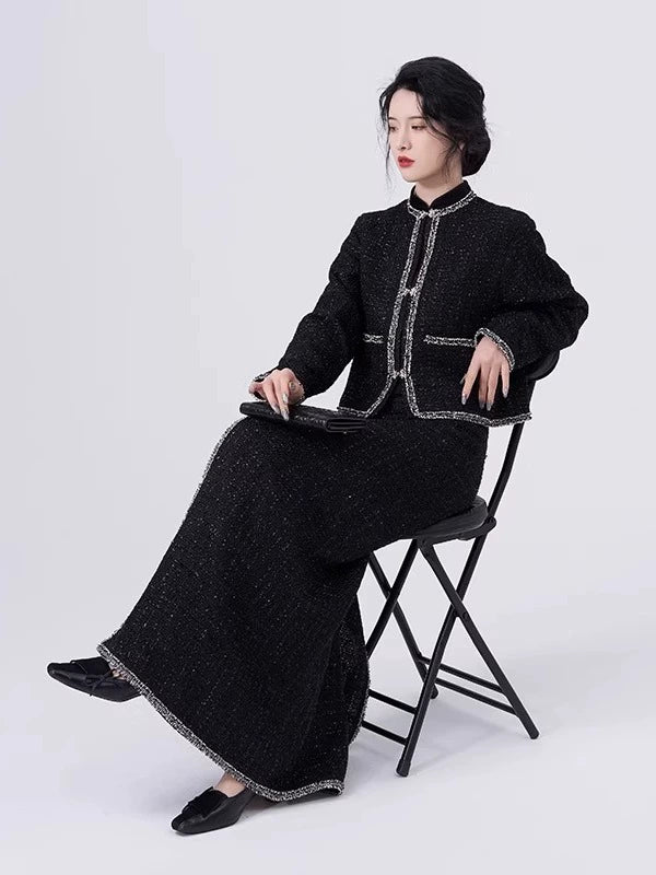 Song Dynasty Modern Hanfu Set with Jacket and Spiral Skirt - Rebel Princess 叛逆千金 (Preorder)