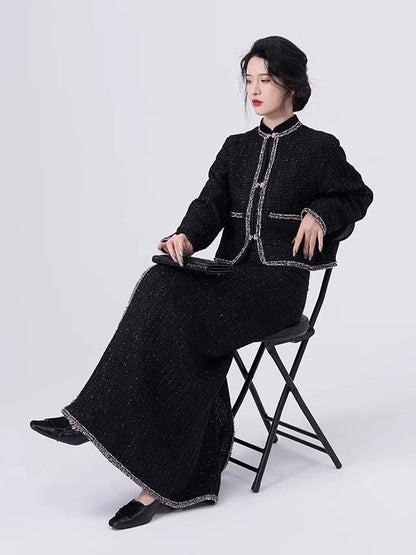Song Dynasty Modern Hanfu Set with Jacket and Spiral Skirt - Rebel Princess 叛逆千金 (Preorder)