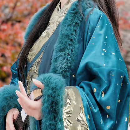 Langya | Song Dynasty Men Cross Collar Hanfu Robe and Coat