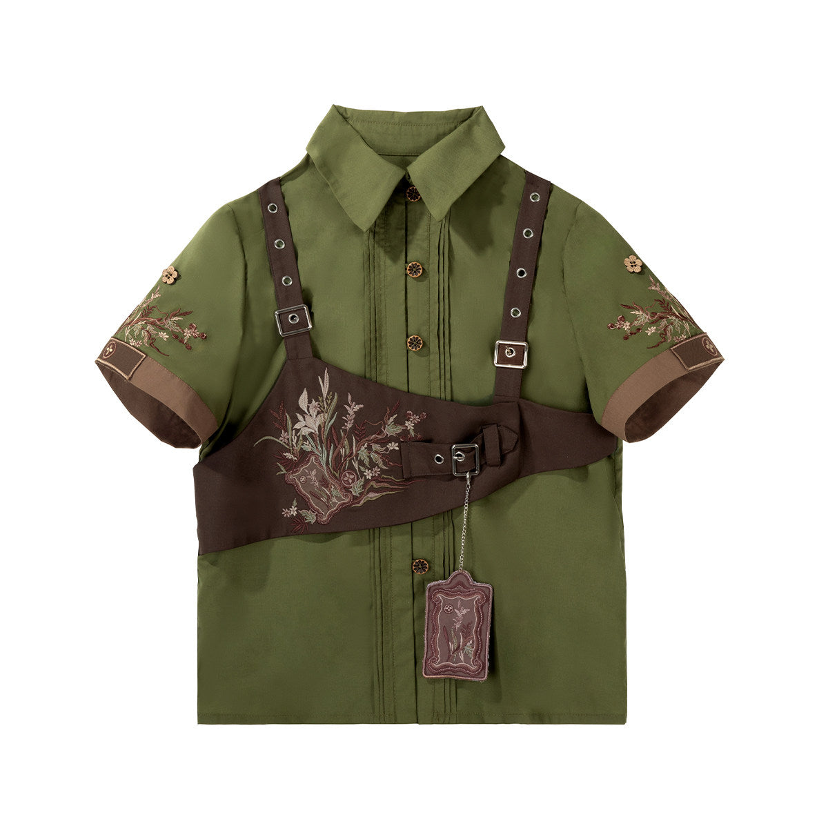 Cookie Forest | Modern Chinese Hanfu Set with Shirt and Mamianqun