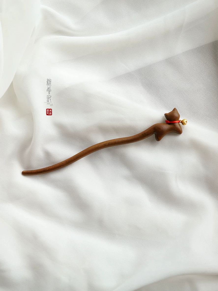 Dingdang Cat Hair Stick | Ancient Chinese Hair Accessory