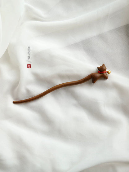 Dingdang Cat Hair Stick | Ancient Chinese Hair Accessory