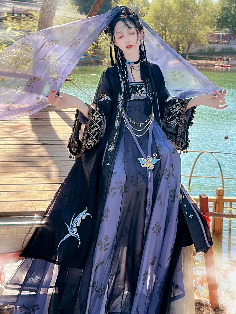 Butterfly Gu 蝶蛊 - Tang Dynasty Style Qixiong Ruqun