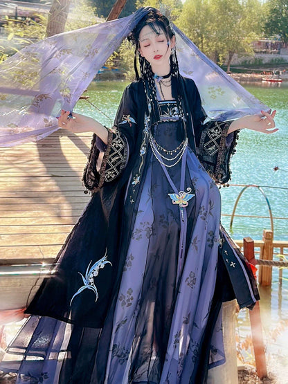 Butterfly Gu 蝶蛊 - Tang Dynasty Style Qixiong Ruqun