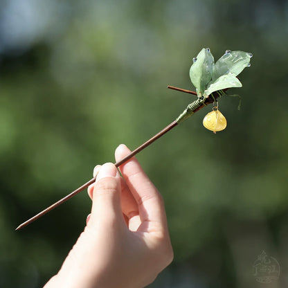 Pomelo Leaves Hair Stick | Ancient Chinese Hair Accessory