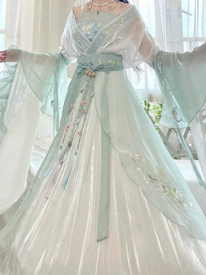 Wei Jin Dynasty Qiyao Ruqun Hanfu | Jieyou 解忧