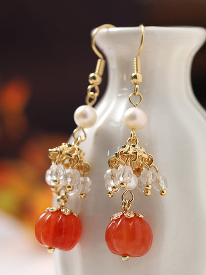 Pumpkin Earrings | Ancient China Jewelry
