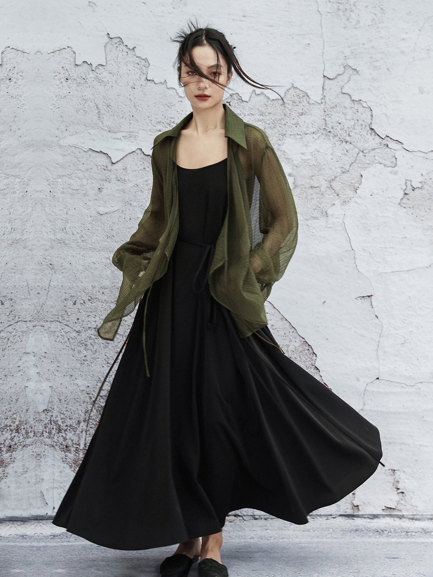New Chinese Style See Through Cardigan